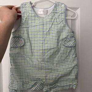 Cecil and Lou Blue and Green Checker Jon Jon